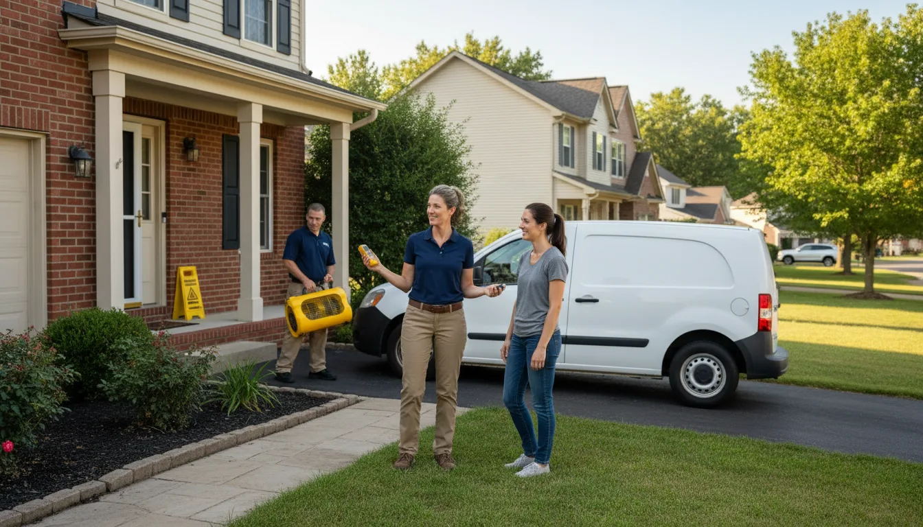 Residential water damage restoration in Bird In Hand, PA